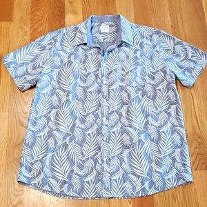 Samuel Windsor shirt, Lt. Navy blue/white, XXL